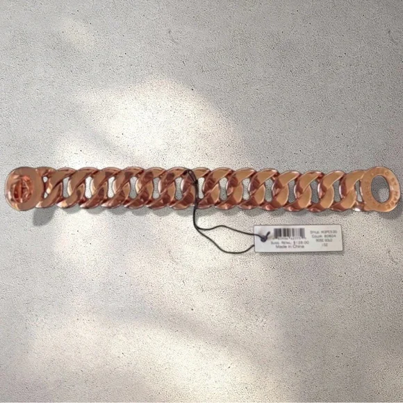 NEW Marc By Marc Jacobs RoseGold Kate Turn-Lock Chain Link Bracelet w/Dustbag - Picture 5 of 7